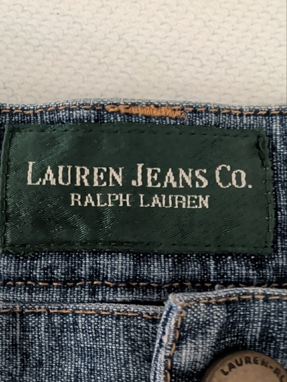 Ralph Lauren Women’s Straight Leg Jeans Blue Denim | Size 18 | Classic Mid Rise - Picture 9 of 11
